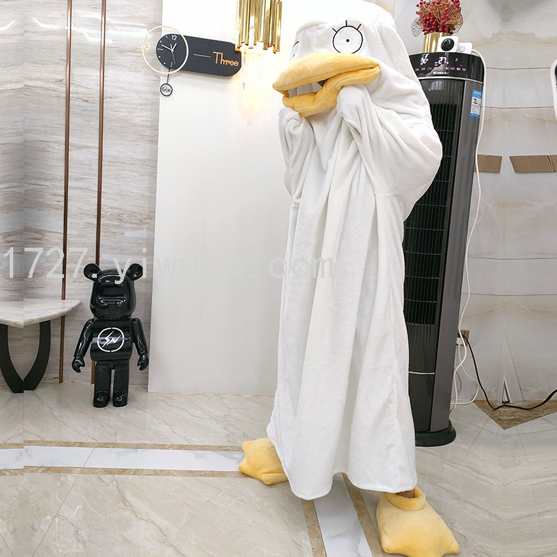 New Cross-Border Elizabeth Blanket Sleeping Bag Duck Pajamas Cute Cartoon Pajamas Funny Nightgown Manufacturer New Cross-Border Elizabeth Blanket Sleeping Bag Duck Pajamas Cute Cartoon Pajamas Funny Nightgown Manufacturer