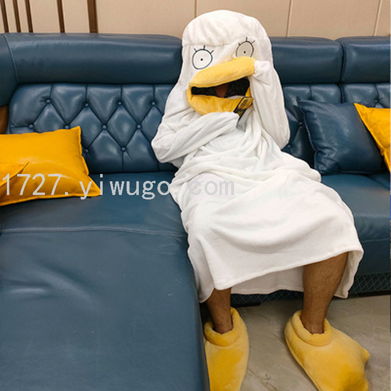 New Cross-Border Elizabeth Blanket Sleeping Bag Duck Pajamas Cute Cartoon Pajamas Funny Nightgown Manufacturer New Cross-Border Elizabeth Blanket Sleeping Bag Duck Pajamas Cute Cartoon Pajamas Funny Nightgown Manufacturer