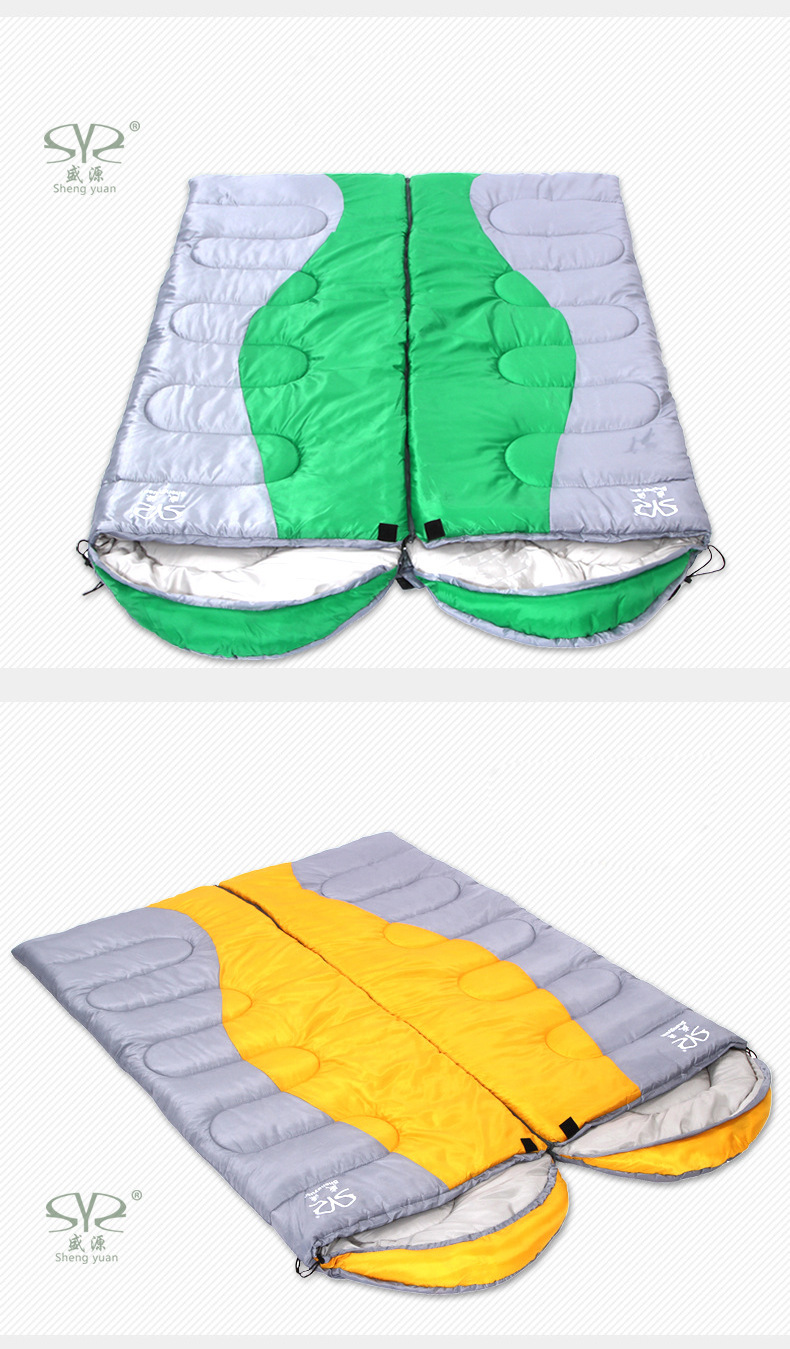Shengyuan splicing alpine cold thickening sleeping bag sleeping bag camping sleeping bag