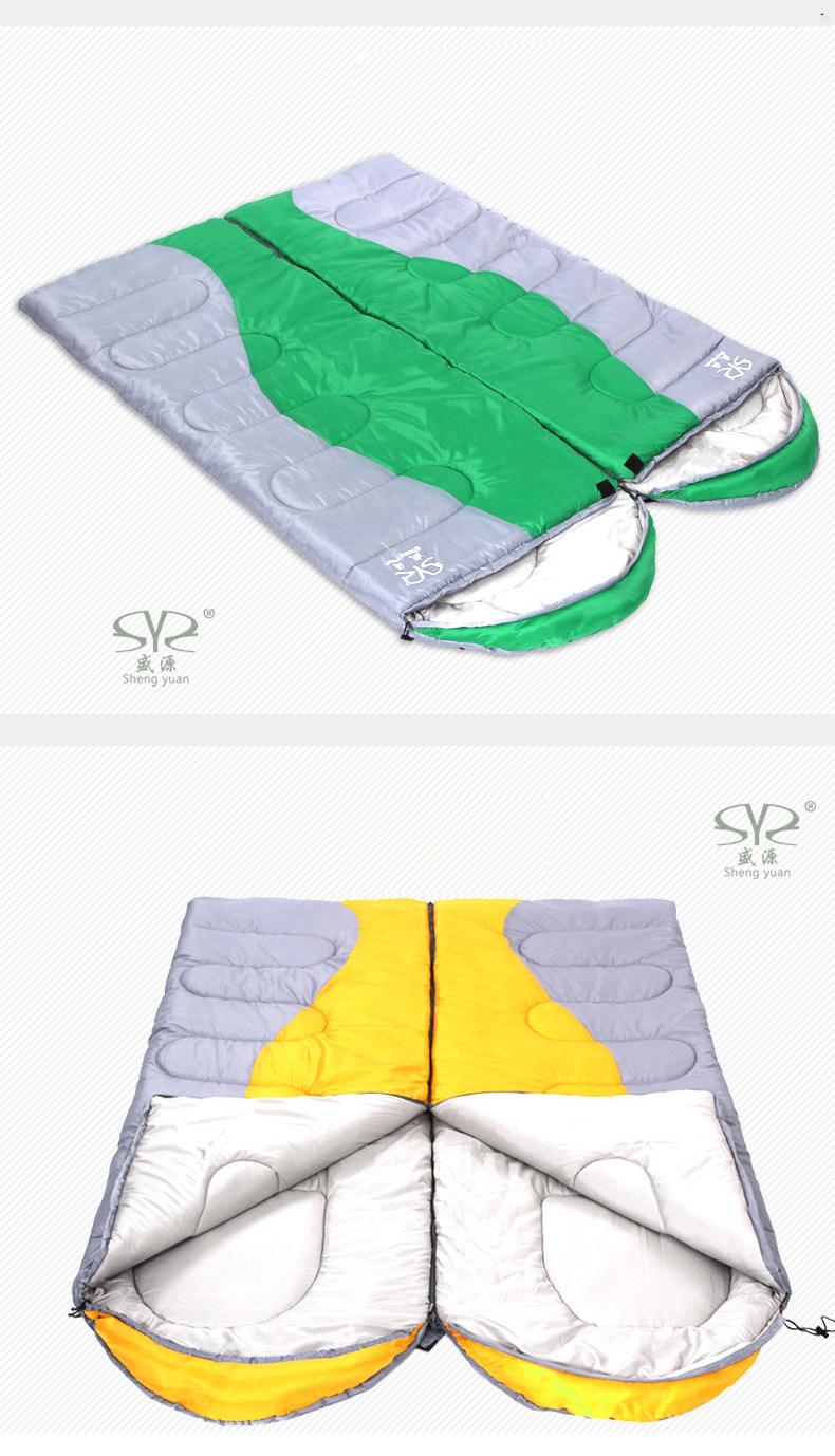 Shengyuan splicing alpine cold thickening sleeping bag sleeping bag camping sleeping bag