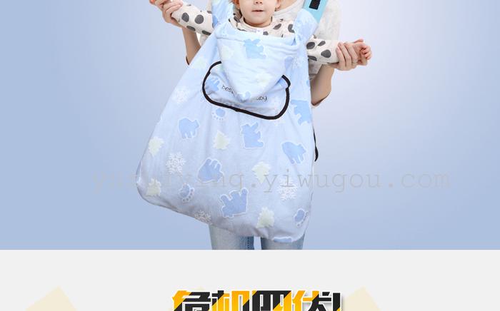 Baby sleeping bag in winter thickening of children's sleeping bag newborn baby was wrapped to be anti kicked