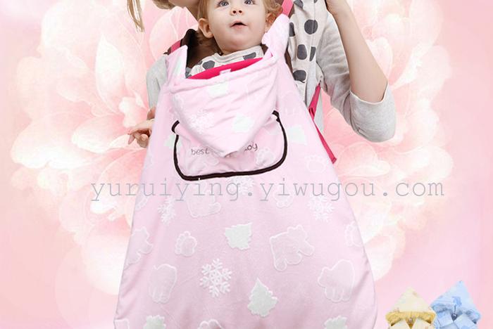 Baby sleeping bag in winter thickening of children's sleeping bag newborn baby was wrapped to be anti kicked