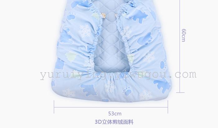 Baby sleeping bag in winter thickening of children's sleeping bag newborn baby was wrapped to be anti kicked