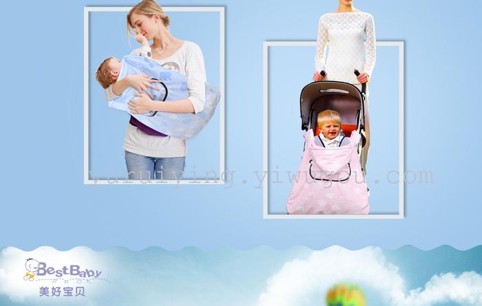 Baby sleeping bag in winter thickening of children's sleeping bag newborn baby was wrapped to be anti kicked