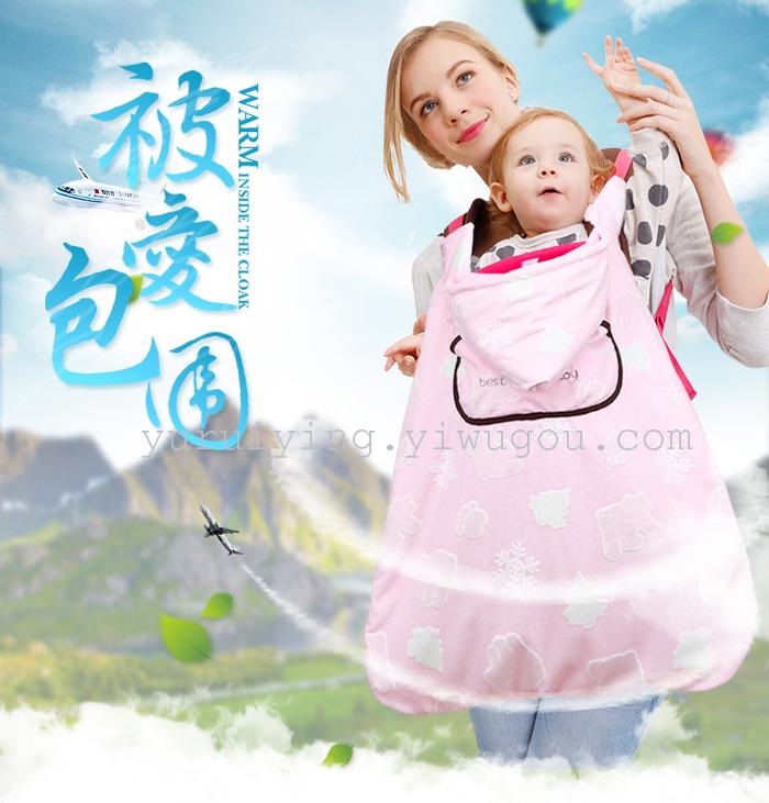 Baby sleeping bag in winter thickening of children's sleeping bag newborn baby was wrapped to be anti kicked