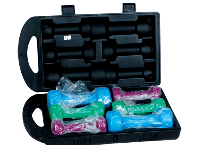Hardcover 10KG impregnation dumbbell set six pack colored impregnation of dumbbell gymnastics dumbbells Hardcover 10KG impregnation dumbbell set six pack colored impregnation of dumbbell gymnastics dumbbells