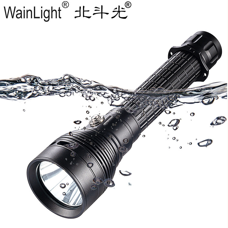 Factory Diving Flashlight Fishing and Hunting Strong Light USB Direct Charging Patrol Rechargeable Flashlight Outdoor Waterproof Flashlight