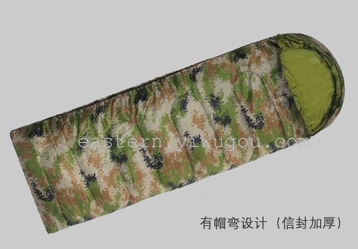 Digital Camo, envelope sleeping bag with hood, envelope thickness Digital Camo, envelope sleeping bag with hood, envelope thickness