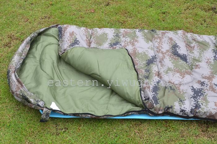 Digital Camo, envelope sleeping bag with hood, envelope thickness Digital Camo, envelope sleeping bag with hood, envelope thickness