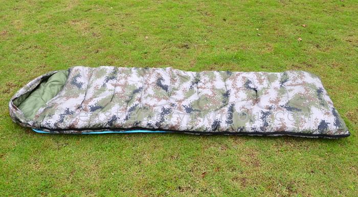 Digital Camo, envelope sleeping bag with hood, envelope thickness Digital Camo, envelope sleeping bag with hood, envelope thickness