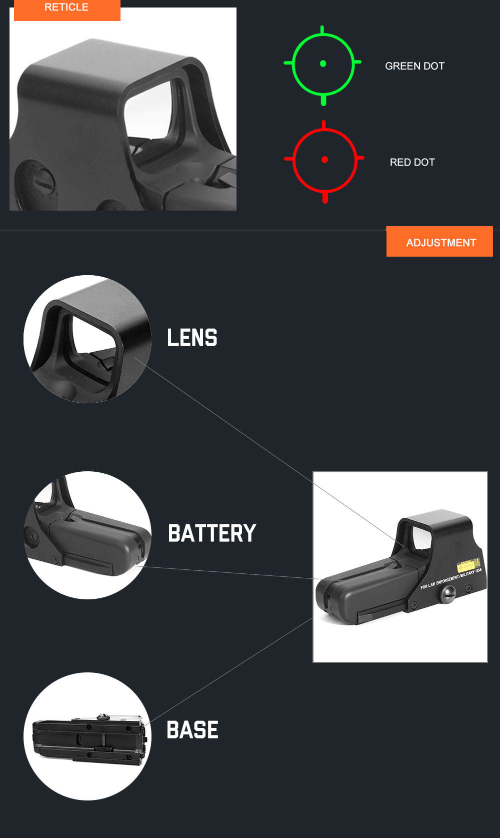 Red Dot 552 Holographic Weapon Sight Tactical Red Dot Sight Scope Hunting Outdoor Airsoft Rifle Gun Collimator Sigh Red Dot 552 Holographic Weapon Sight Tactical Red Dot Sight Scope Hunting Outdoor Airsoft Rifle Gun Collimator Sigh