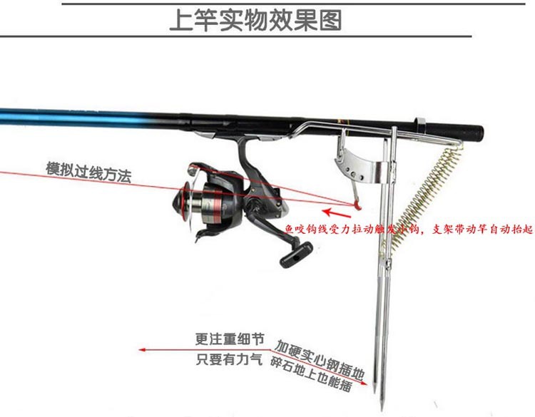 Patent Product Hunting Automatic Fishing Rod Sea Fishing Rod Bracket Telescopic Fishing Rod Casting Rods Floor Outlet Spring Bracket Fishing Pole Launching Device Fishing Gear Patent Product Hunting Automatic Fishing Rod Sea Fishing Rod Bracket Telescopic Fishing Rod Casting Rods Floor Outlet Spring Bracket Fishing Pole Launching Device Fishing Gear