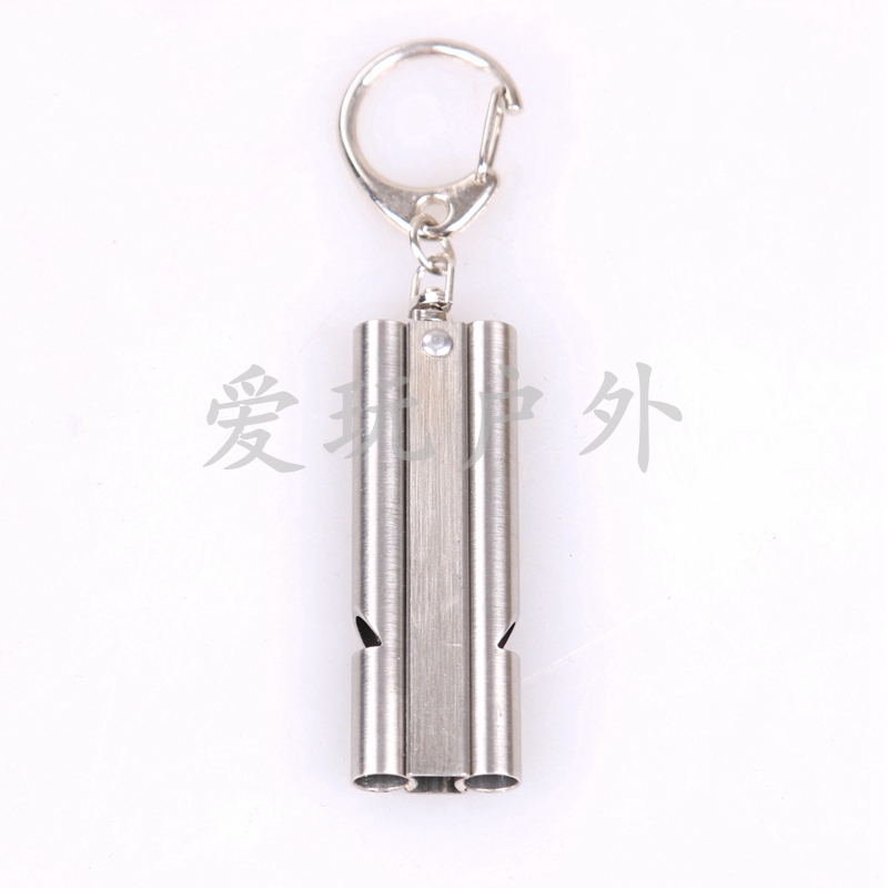 Outer burst whistle dual high frequency whistle aluminum survival whistle outdoor equipment Outer burst whistle dual high frequency whistle aluminum survival whistle outdoor equipment