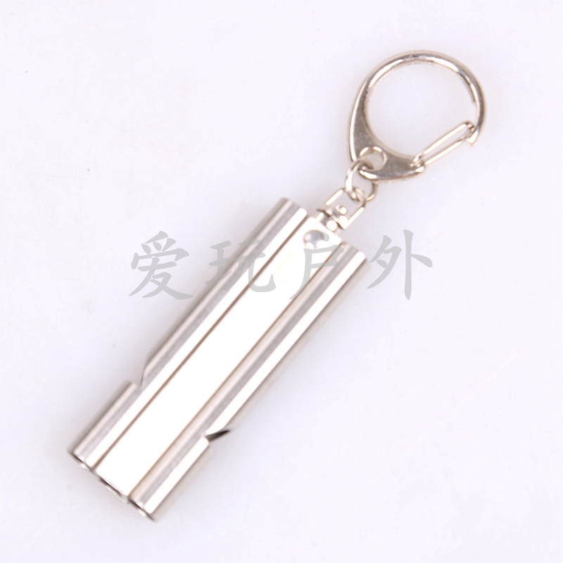Outer burst whistle dual high frequency whistle aluminum survival whistle outdoor equipment Outer burst whistle dual high frequency whistle aluminum survival whistle outdoor equipment
