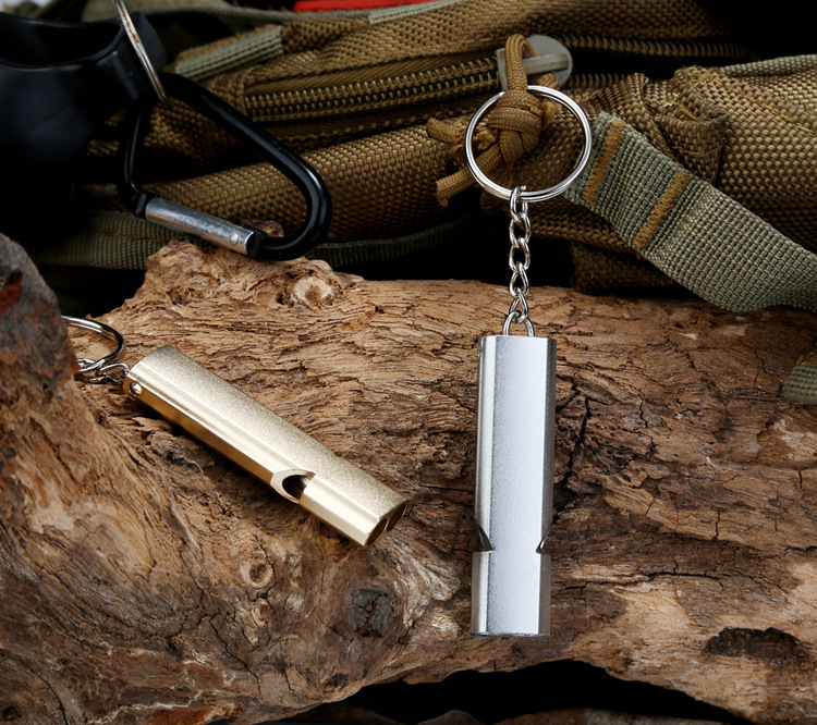 Blast high frequency whistle dual survival whistle aluminum metal outdoor whistle Blast high frequency whistle dual survival whistle aluminum metal outdoor whistle