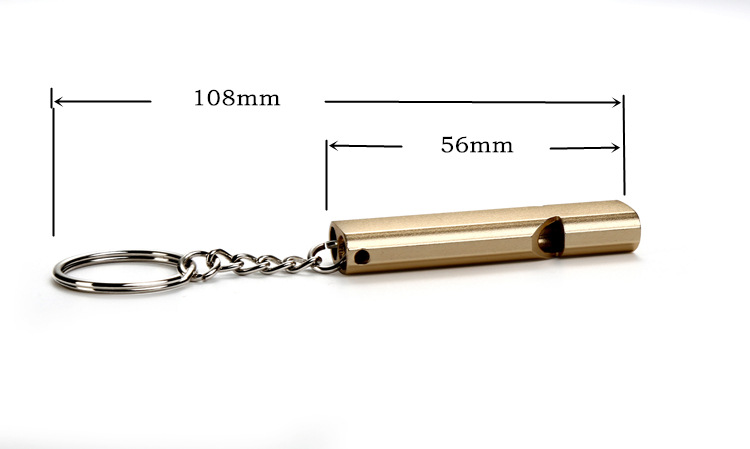 Blast high frequency whistle dual survival whistle aluminum metal outdoor whistle Blast high frequency whistle dual survival whistle aluminum metal outdoor whistle