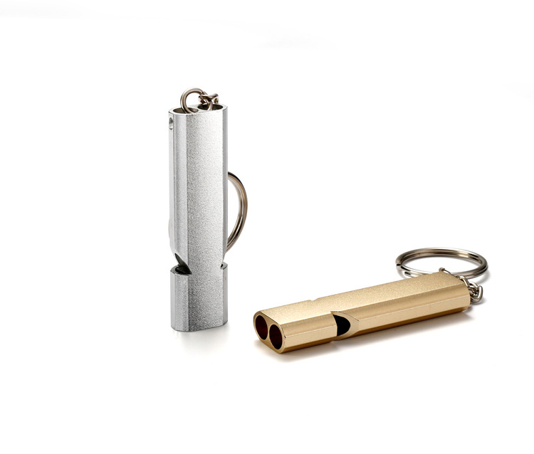Blast high frequency whistle dual survival whistle aluminum metal outdoor whistle Blast high frequency whistle dual survival whistle aluminum metal outdoor whistle