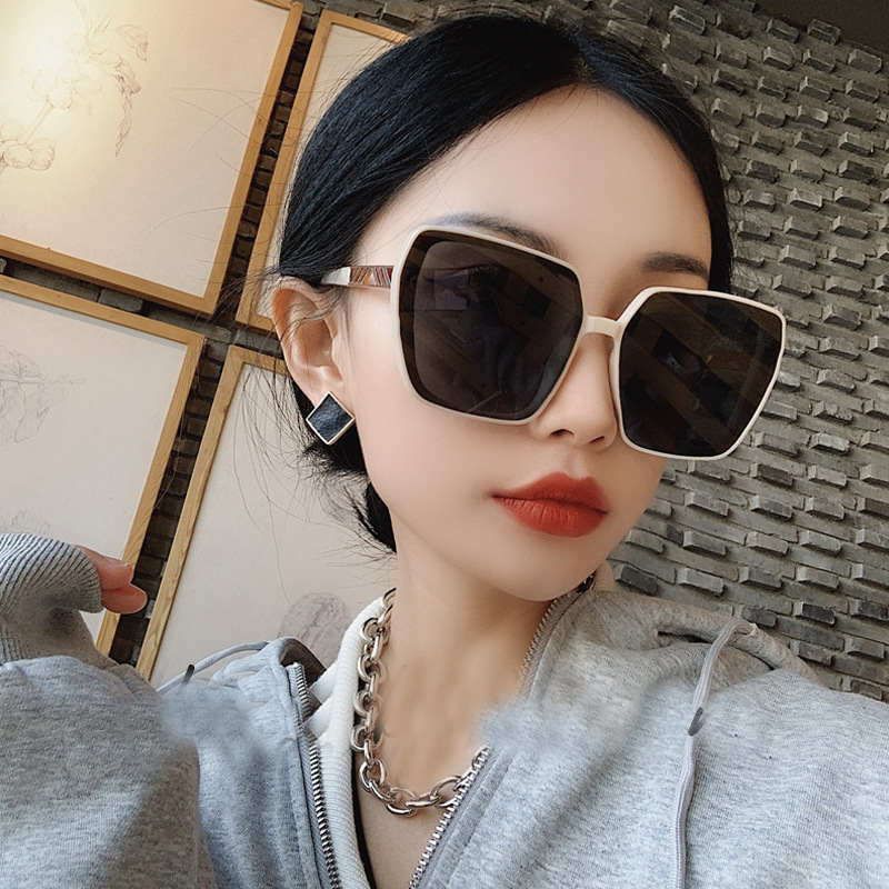 2021 New Korean Style Women&#039;s Polarized Sunglasses Ins Retro Trendy Square Slimming UV-Proof Sunglasses for Women