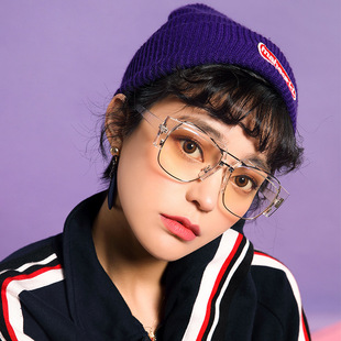 2021 New Korean Style Women's Polarized Sunglasses Ins Retro Trendy Square Slimming UV-Proof Sunglasses for Women
