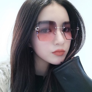 2021 New Korean Style Women's Polarized Sunglasses Ins Retro Trendy Square Slimming UV-Proof Sunglasses for Women