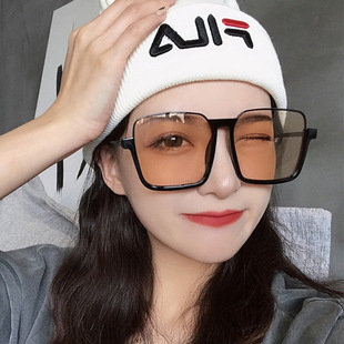 2021 New Korean Style Women's Polarized Sunglasses Ins Retro Trendy Square Slimming UV-Proof Sunglasses for Women