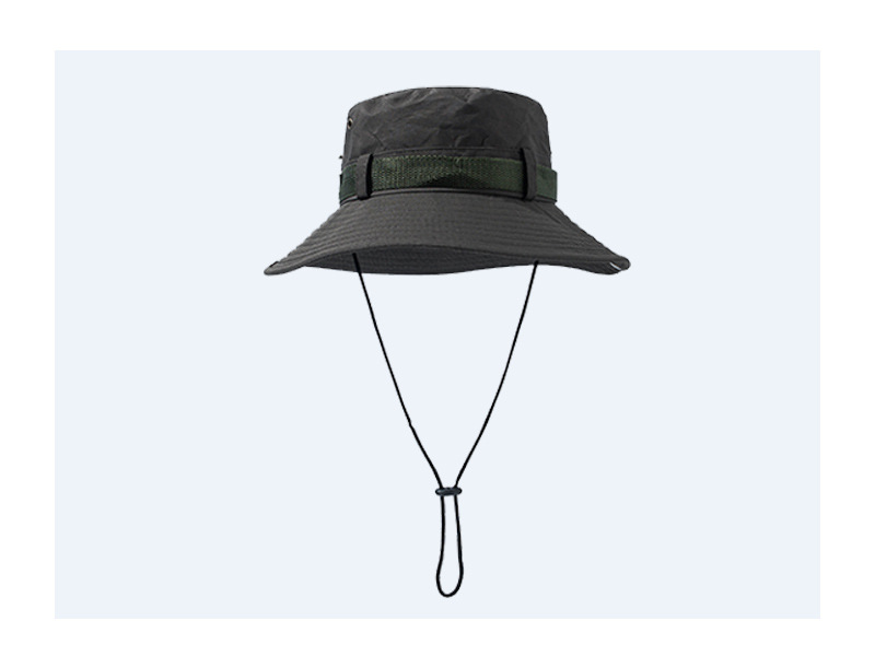 Sun Hat Men's Sunhat Breathable Outdoor UV-Proof Hat Mountaineering Fishing Fishing Sunscreen Summer Big Brim