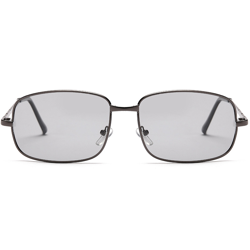 Smart Color-Changing Polarized Sunglasses Men&#039;s Square Driving Sunglasses Fishing UV-Proof Retro Glasses