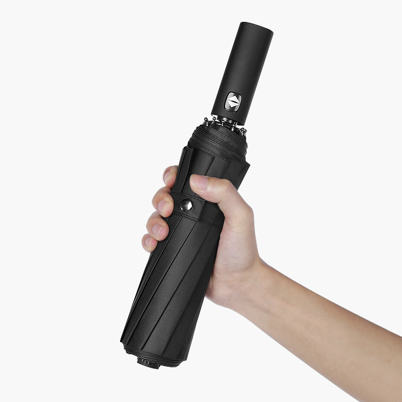 Full-Automatic Folding Umbrella Wholesale Men Large Size Double Women&#039;s Dual-Use Sun-Proof UV-Proof Sun Umbrella
