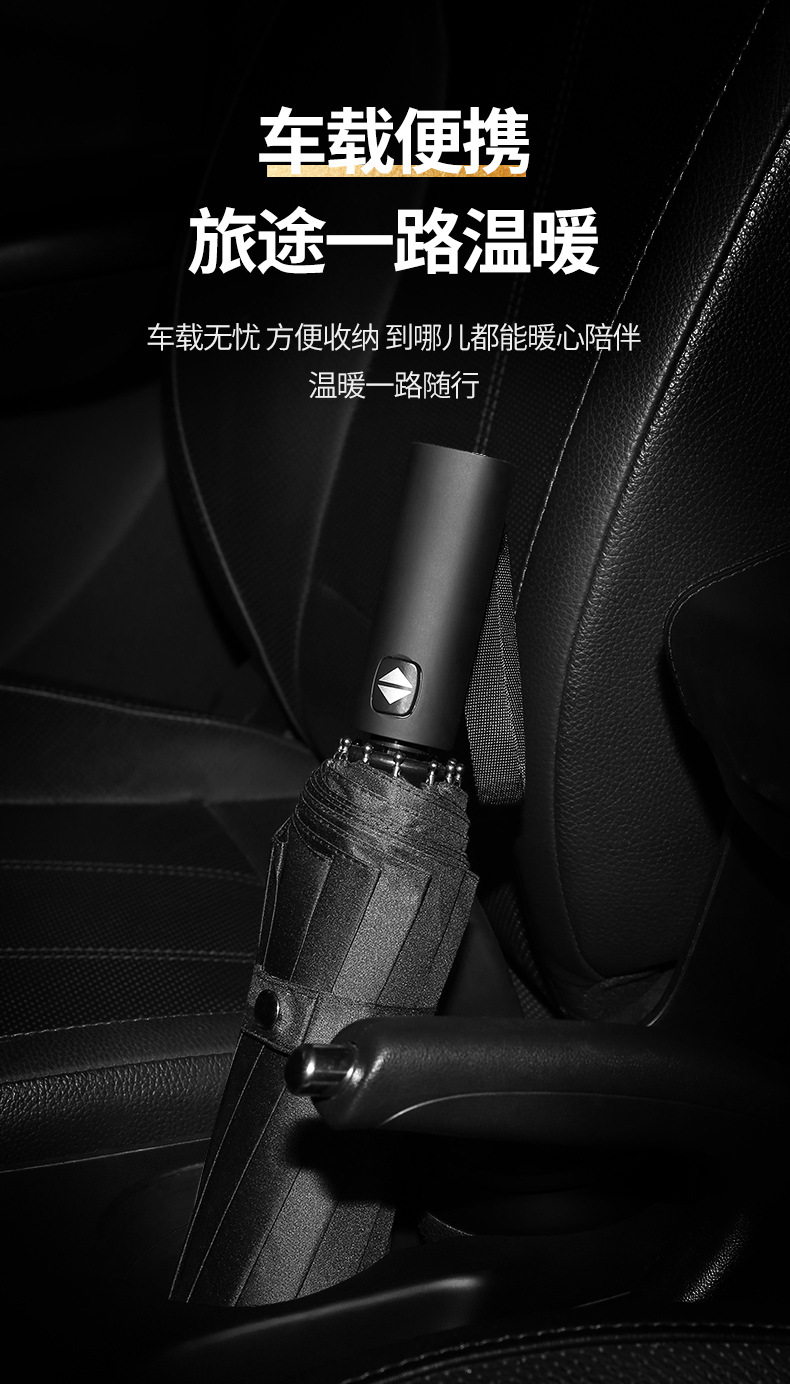 Full-Automatic Folding Umbrella Wholesale Men Large Size Double Women's Dual-Use Sun-Proof UV-Proof Sun Umbrella