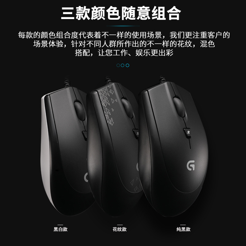 Logitech Mouse G90 Wired Mouse Mechanical E-Sports Mouse Macro Jesus Survival Pressure Gun Office Game Mouse
