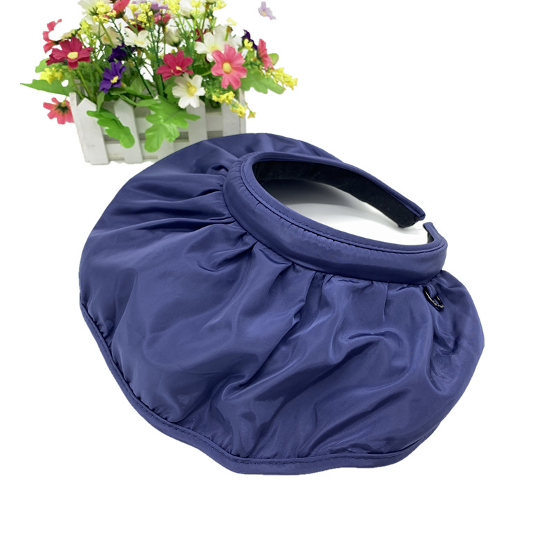 2021 Hat Female Korean Summer Sun-Proof Face Cover Sun Hat Tide Shell Bucket Hat UV Protection Crownless Sun Hat