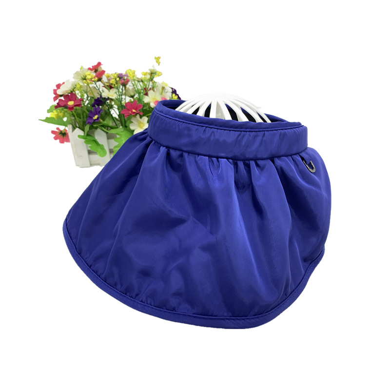 2021 Hat Female Korean Summer Sun-Proof Face Cover Sun Hat Tide Shell Bucket Hat UV Protection Crownless Sun Hat