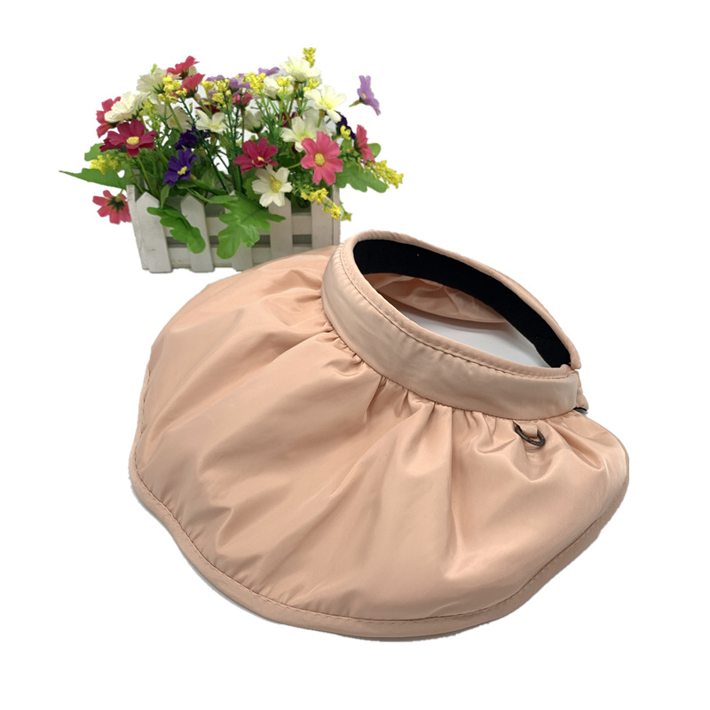 2021 Hat Female Korean Summer Sun-Proof Face Cover Sun Hat Tide Shell Bucket Hat UV Protection Crownless Sun Hat
