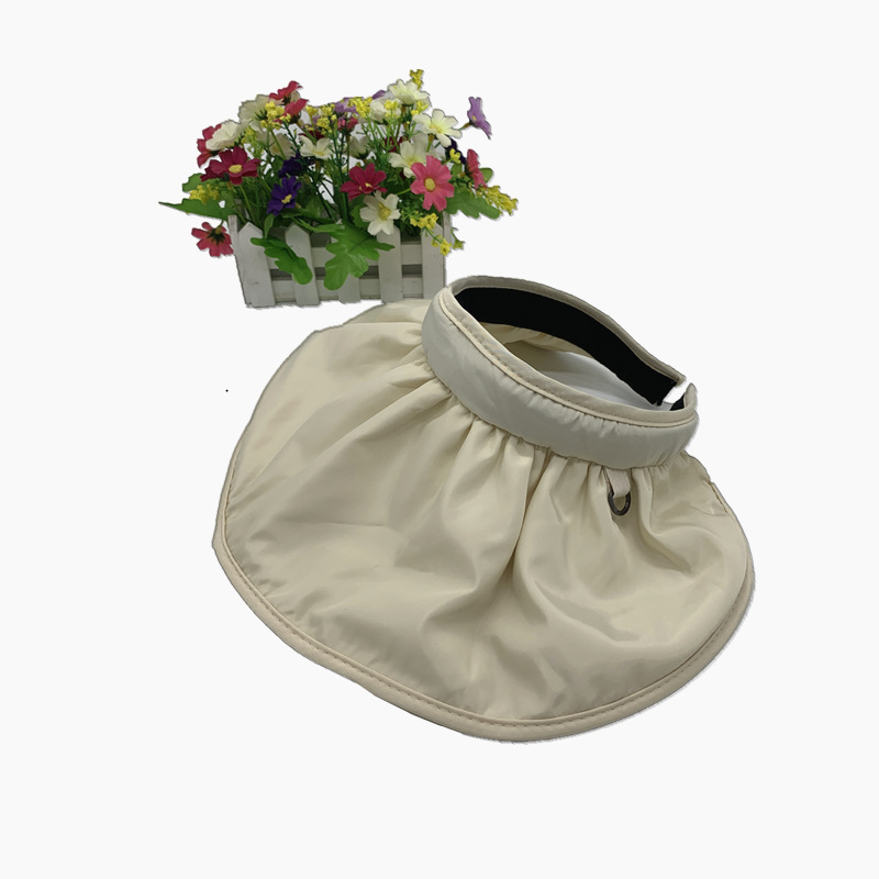 2021 Hat Female Korean Summer Sun-Proof Face Cover Sun Hat Tide Shell Bucket Hat UV Protection Crownless Sun Hat