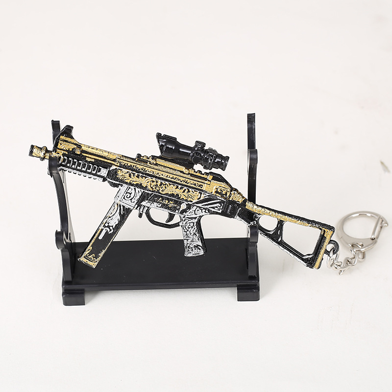 PUBG Game Peripheral Metal Weapon Model Keychain AKM 98K Jesus Survival 12cm Gift Pendant PUBG Game Peripheral Metal Weapon Model Keychain AKM 98K Jesus Survival 12cm Gift Pendant