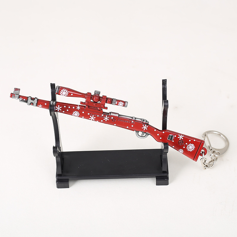 PUBG Game Peripheral Metal Weapon Model Keychain AKM 98K Jesus Survival 12cm Gift Pendant PUBG Game Peripheral Metal Weapon Model Keychain AKM 98K Jesus Survival 12cm Gift Pendant