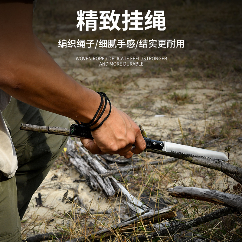 Factory Supply Spot Handsaw Carpenter&#039;s Wood SA Panel Wall Saw Garden Fruit Tree Saw Outdoor Survival Saw with Fire-Making Function