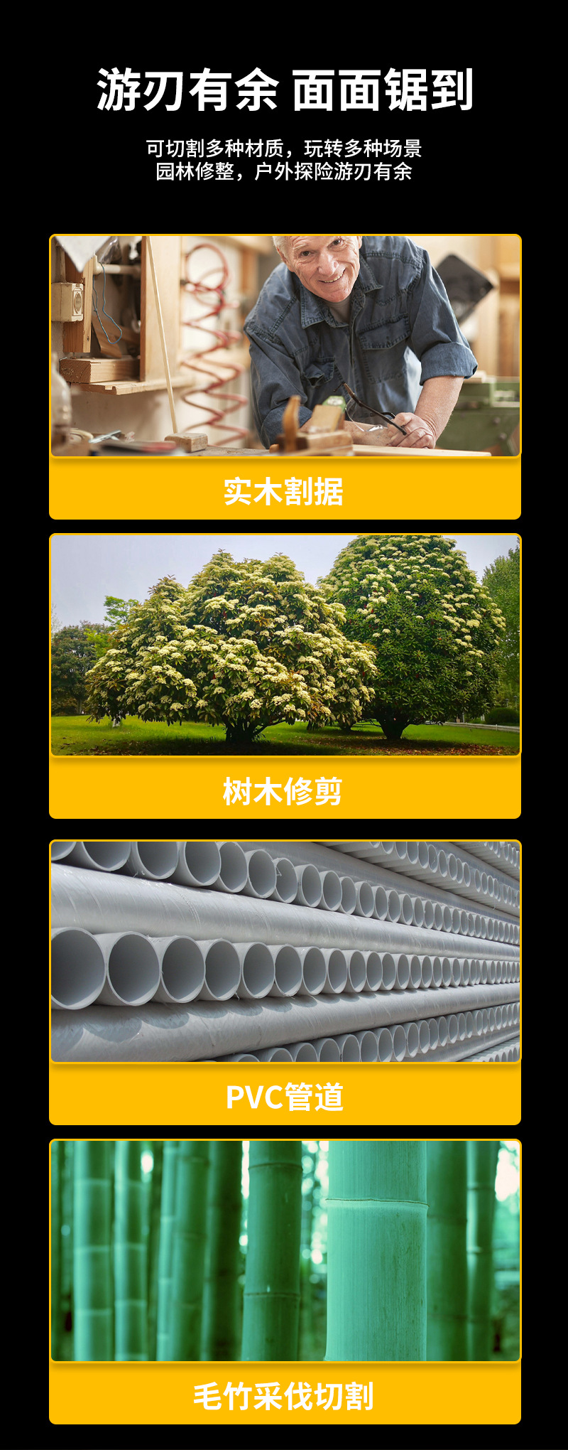 Factory Supply Spot Handsaw Carpenter's Wood SA Panel Wall Saw Garden Fruit Tree Saw Outdoor Survival Saw with Fire-Making Function