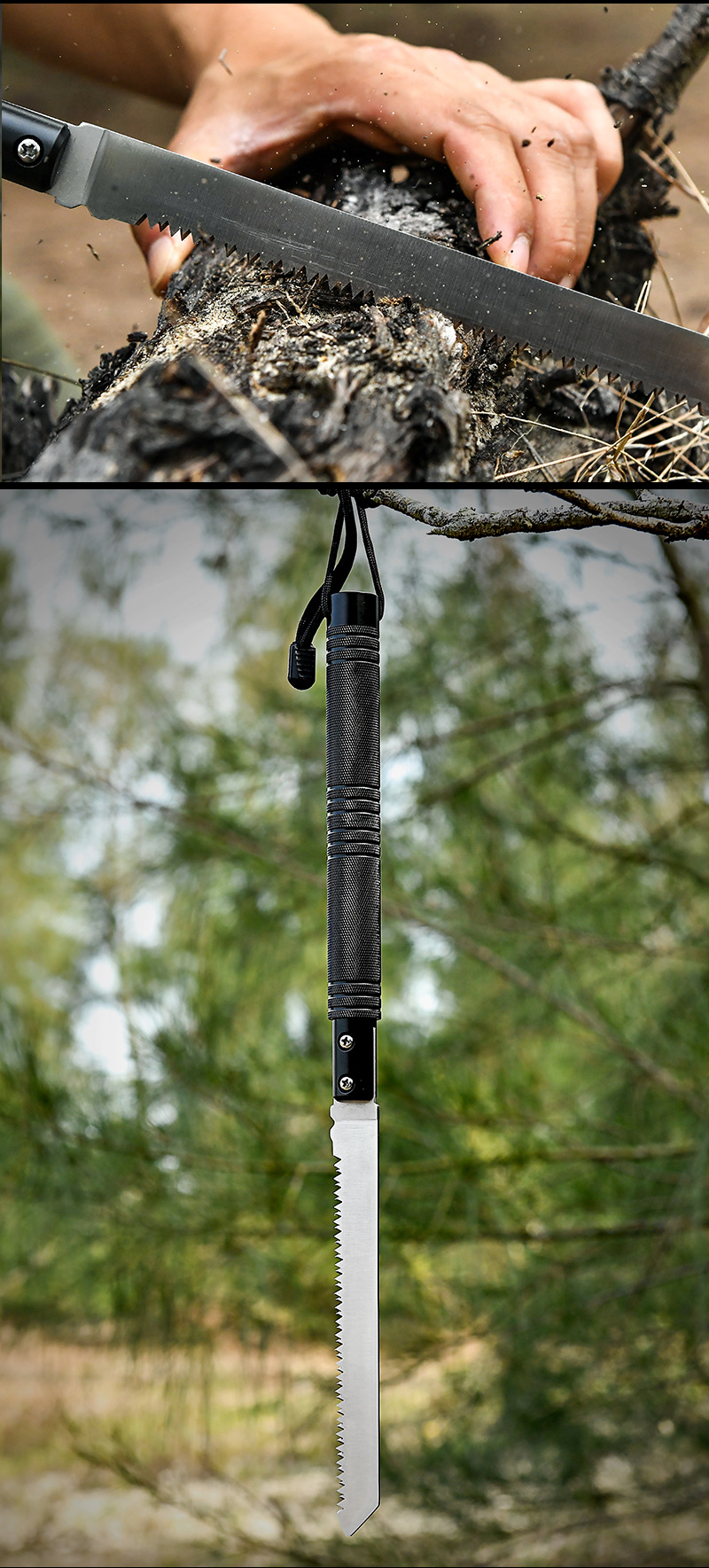 Factory Supply Spot Handsaw Carpenter's Wood SA Panel Wall Saw Garden Fruit Tree Saw Outdoor Survival Saw with Fire-Making Function