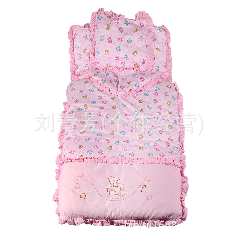Manufacturer's direct comparison rabbit baby sleeping bag baby kick by the autumn and winter thick envelope style