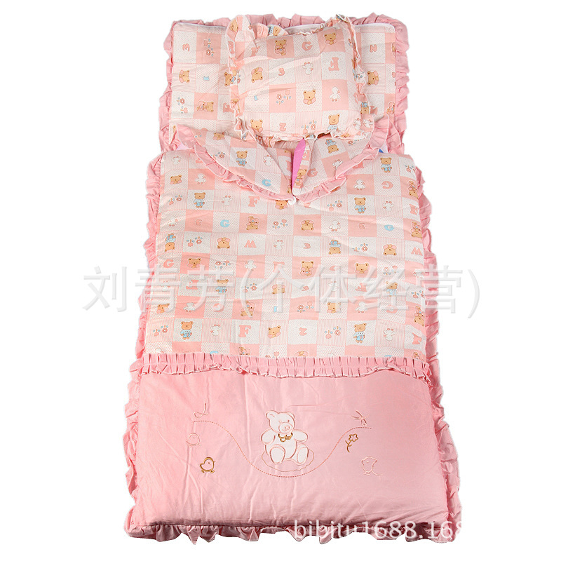 Manufacturer's direct comparison rabbit baby sleeping bag baby kick by the autumn and winter thick envelope style