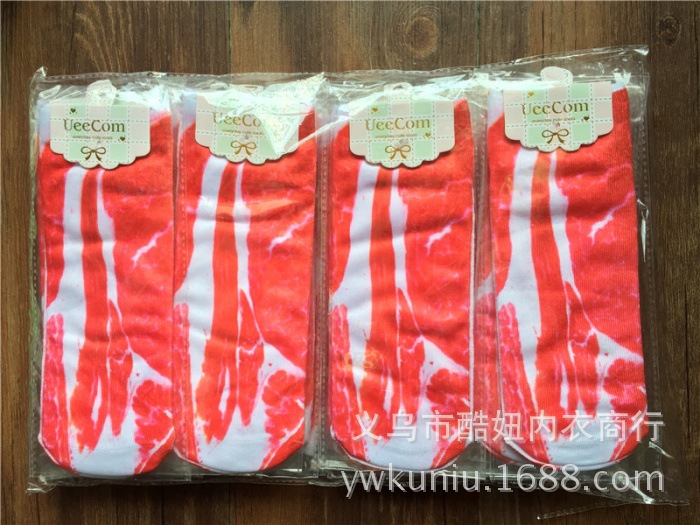 Personalized Pork Socks Creative Hunting Pork Color Socks Raw Flesh Color Men's and Women's Socks Ankle Socks Factory Direct Supply Personalized Pork Socks Creative Hunting Pork Color Socks Raw Flesh Color Men's and Women's Socks Ankle Socks Factory Direct Supply