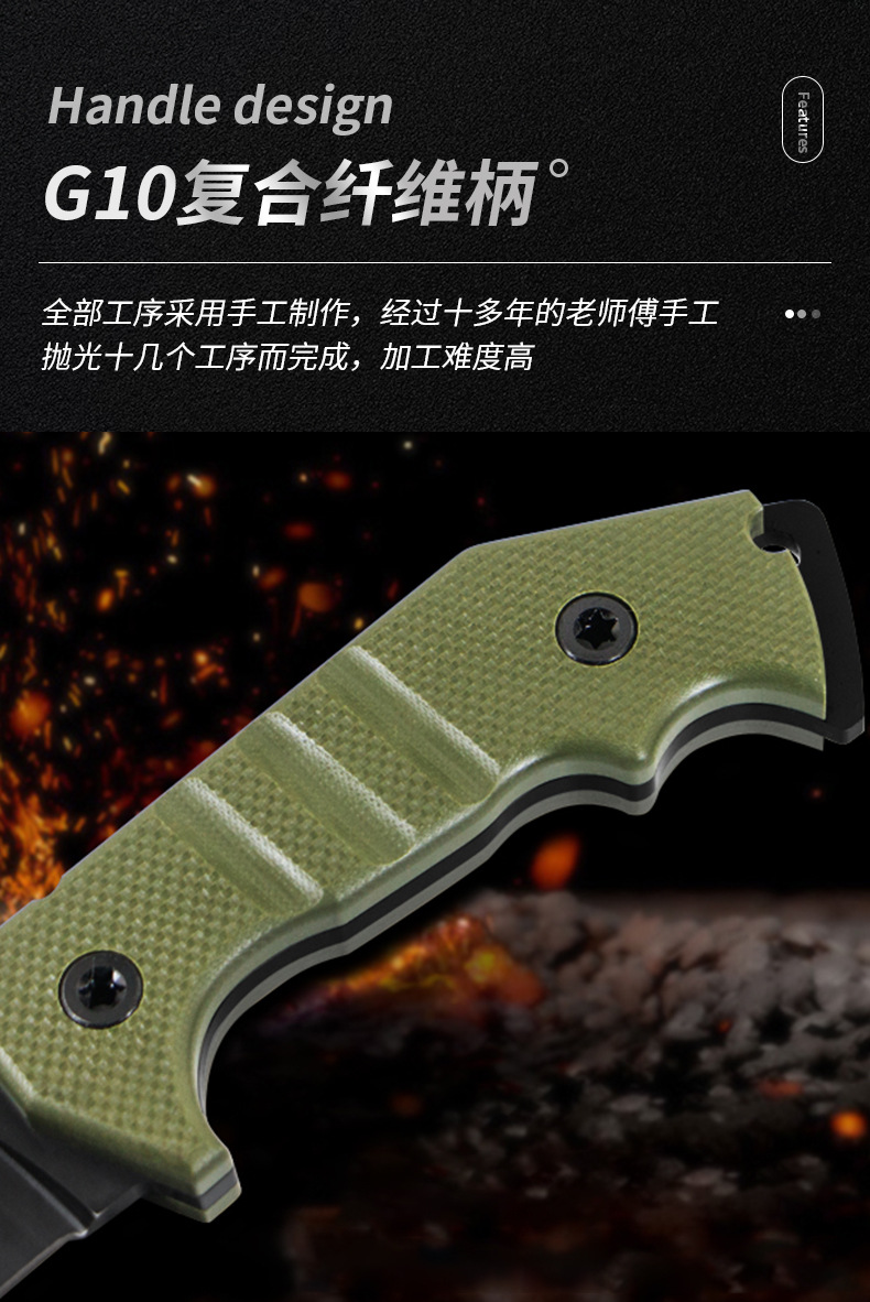 AK47 in Stock Outdoor Straight Knife Tactical Knife Nepal Saber SelfDefense NonFolding Knife Survival Knife AK47 in Stock Outdoor Straight Knife Tactical Knife Nepal Saber SelfDefense NonFolding Knife Survival Knife