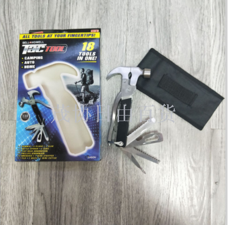 TAC TOOL 18 IN 1 stainless steel survival hammer multi-function safety hammer outdoor climbing hammer TAC TOOL 18 IN 1 stainless steel survival hammer multi-function safety hammer outdoor climbing hammer