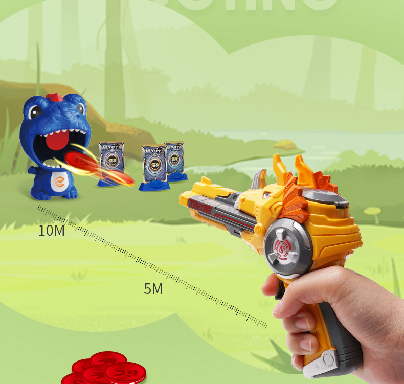 New Luogao Dinosaur Shooting Toy Gun Suit UFO Continuous Dragon Hunting Pistol Children's Toys Factory Direct Sales New Luogao Dinosaur Shooting Toy Gun Suit UFO Continuous Dragon Hunting Pistol Children's Toys Factory Direct Sales