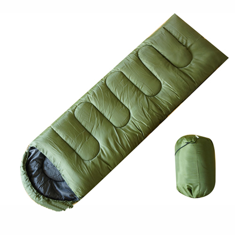 Factory direct outdoor camping with sleeping bag envelope type warm cold resistant cotton bag can be customized
