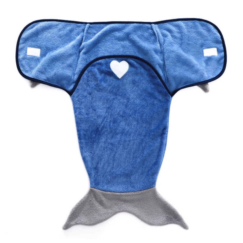 Cartoon Shape Baby Blanket Flannel Baby Swaddling Shark Wrap Blanket Mermaid Sleeping Bag Customized