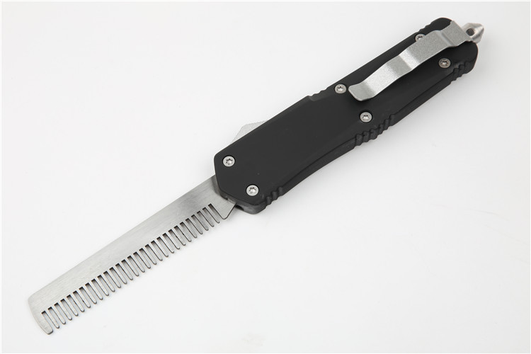 Factory Wholesale OTF Micro Technology Knife Series Comb Spring Retractable Pet Comb Outdoor Survival Broken Window Tool Factory Wholesale OTF Micro Technology Knife Series Comb Spring Retractable Pet Comb Outdoor Survival Broken Window Tool