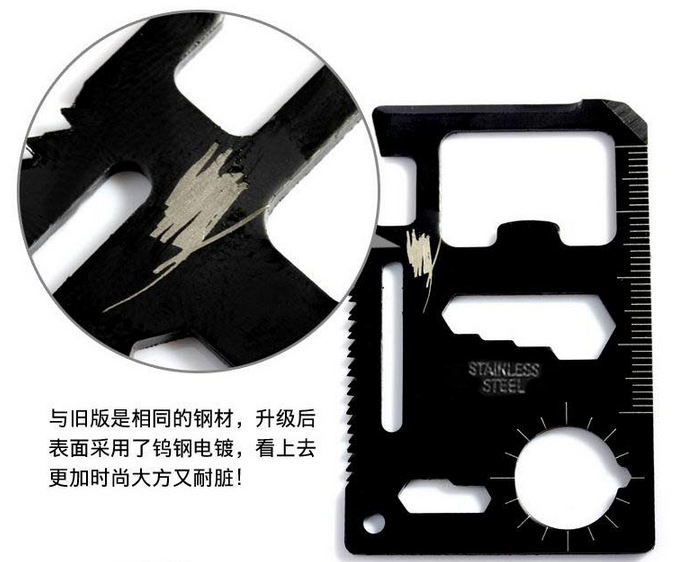 Creative Double Row Sharp Kerf Multifunctional Swiss Saber Cards Outdoor Camping Tool Card Survival Card Wholesale Creative Double Row Sharp Kerf Multifunctional Swiss Saber Cards Outdoor Camping Tool Card Survival Card Wholesale