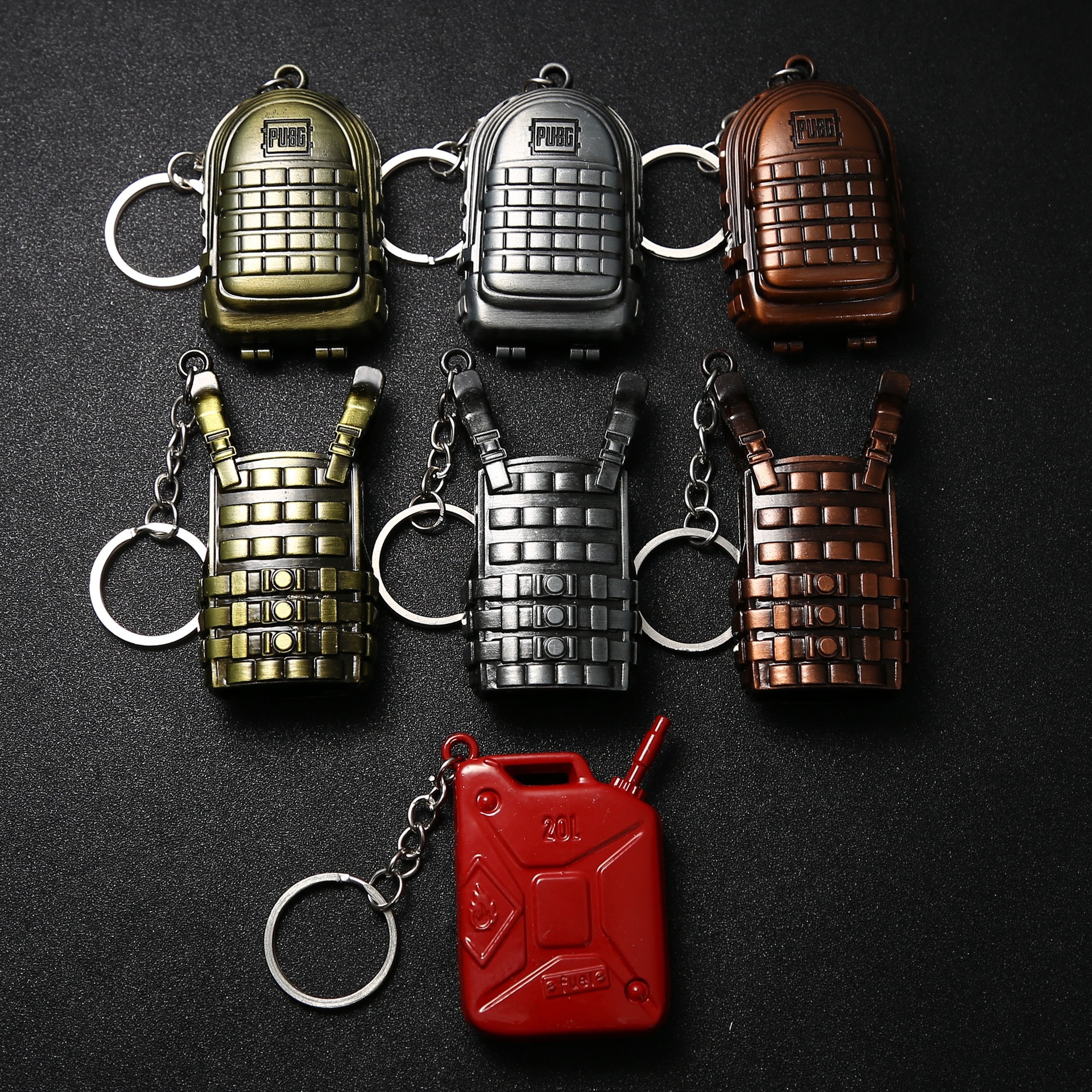 Campus Peripheral Hot Sale Jesus Survival Alloy Level 3 Backpack Toy Eating Chicken Escape Oil Drum Vest Keychain